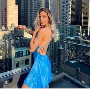 ZARA RING TRIM SLIP DRESS